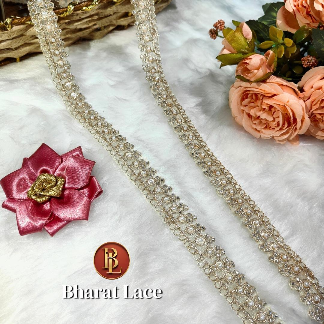 Tishue Golden Handwork Lace