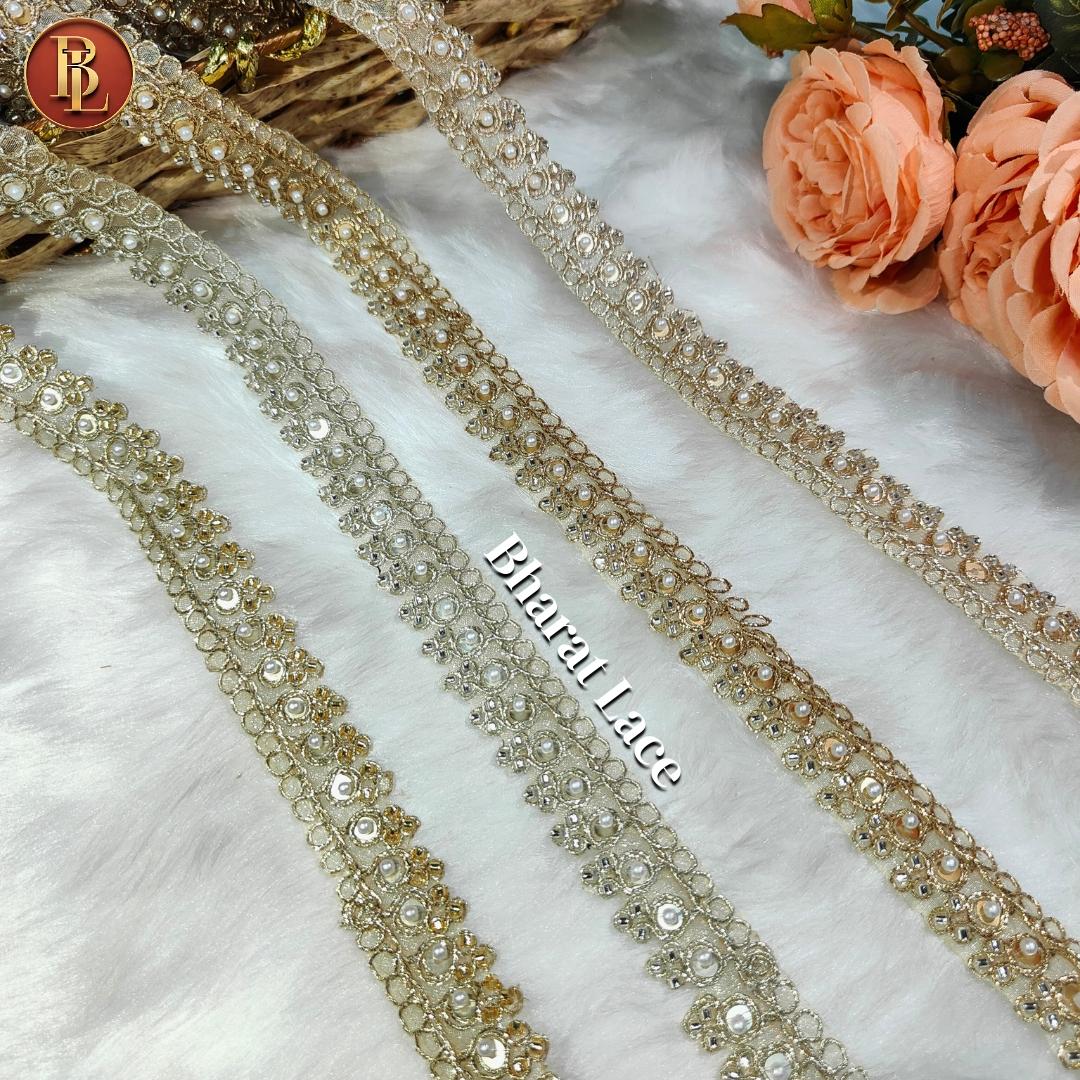 Tishue Golden Handwork Lace