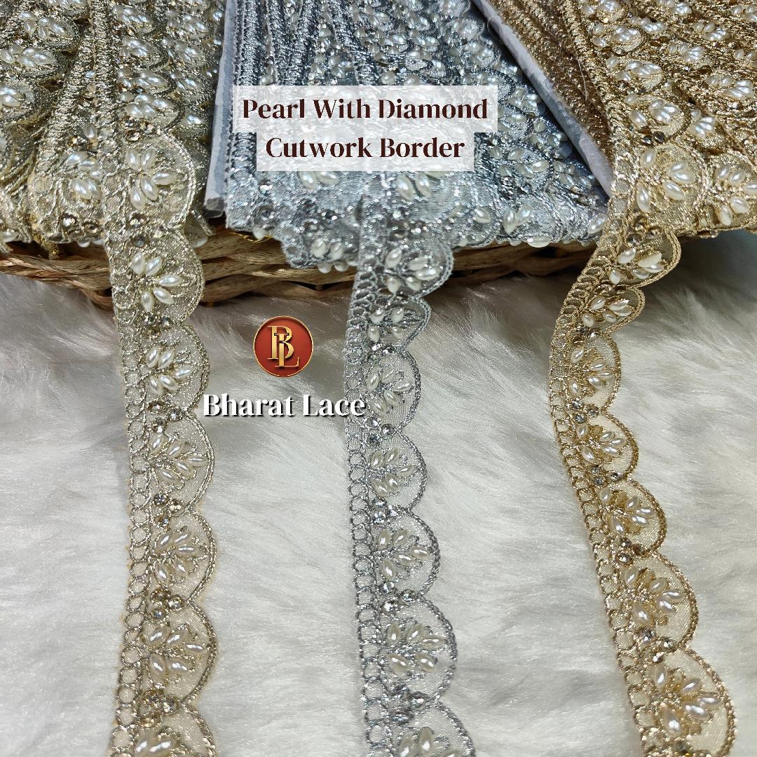 scallop Golden Silver &light gold lace