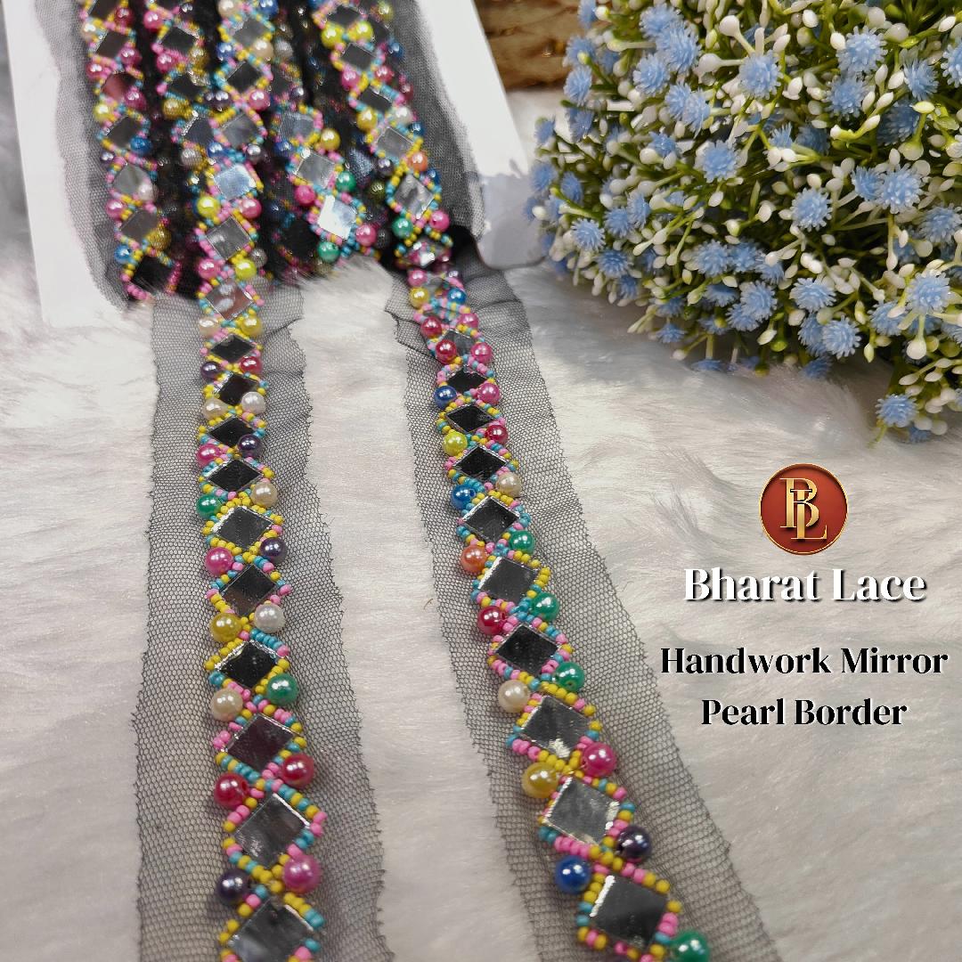 Handwork Multi Mirrorwork Lace